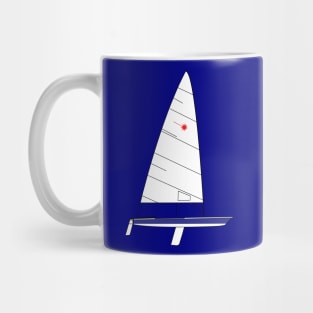 Laser Sailboat - Blue Mug